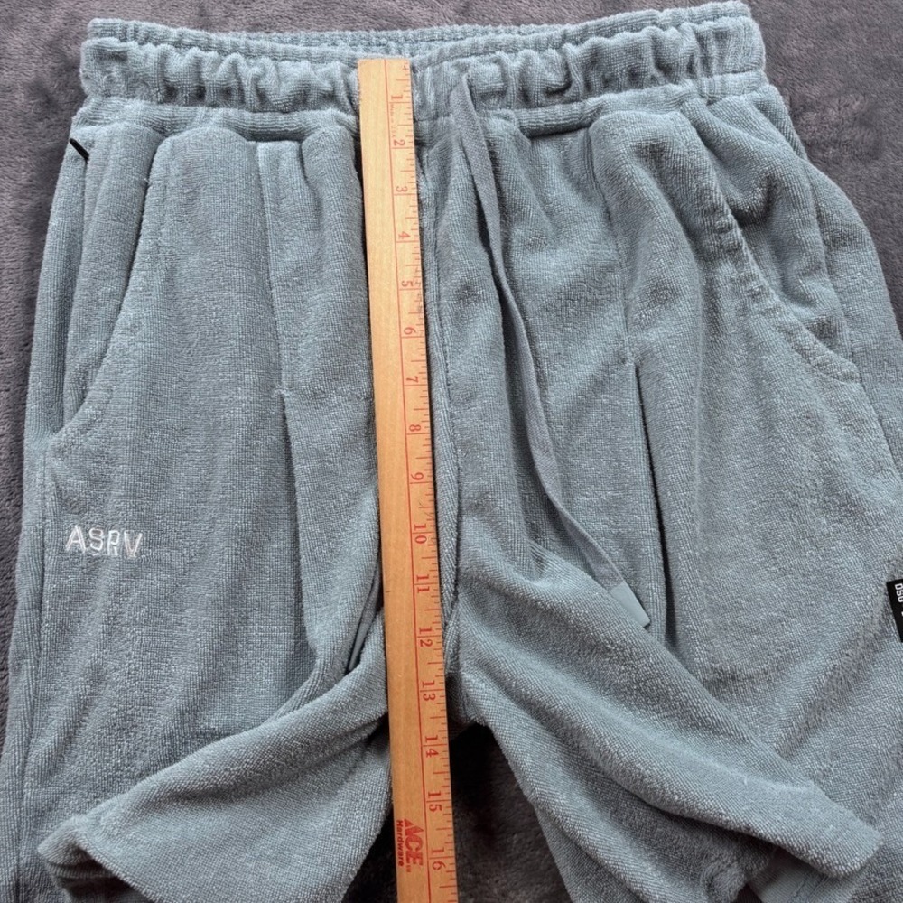 ASRV Shorts Mens Medium Blue Light Sky Towel Terry Relaxed DSG-1094 Casual Gym - Picture 8 of 13